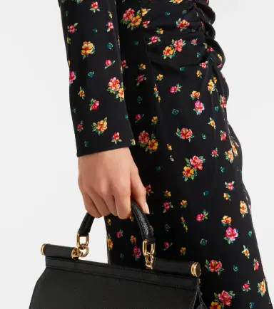 Dolce & Gabbana Floral silk-blend midi dress | Thumbnail 6
