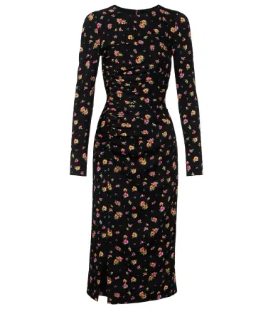 Dolce & Gabbana Floral silk-blend midi dress | Thumbnail 1