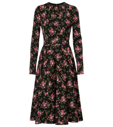 Dolce & Gabbana Floral silk-blend midi dress | Thumbnail 1