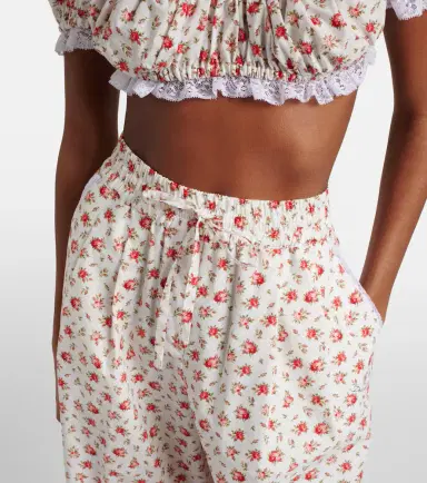 Dolce & Gabbana Floral cotton-blend poplin wide-leg pants | Thumbnail 5 Dolce & Gabbana Floral cotton-blend poplin wide-leg pants | Thumbnail 5
