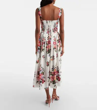 Dolce & Gabbana Floral cotton bustier dress | Thumbnail 4 Dolce & Gabbana Floral cotton bustier dress | Thumbnail 4