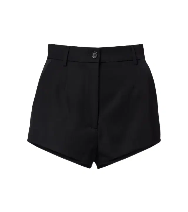 Virgin wool gabardine micro shorts