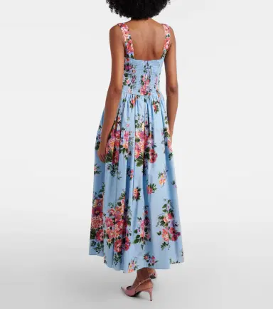 Dolce & Gabbana Floral cotton bustier dress | Thumbnail 2