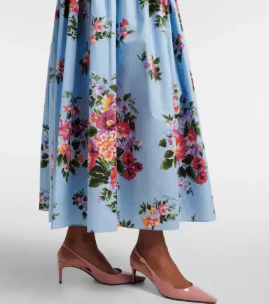 Dolce & Gabbana Floral cotton bustier dress | Thumbnail 4