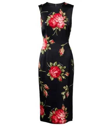 Dolce & Gabbana Floral satin midi dress | Thumbnail 1