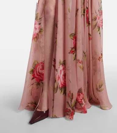 Dolce & Gabbana Floral silk chiffon gown | Thumbnail 3 Dolce & Gabbana Floral silk chiffon gown | Thumbnail 3