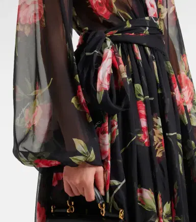 Dolce & Gabbana Floral silk midi dress | Thumbnail 5 Dolce & Gabbana Floral silk midi dress | Thumbnail 5