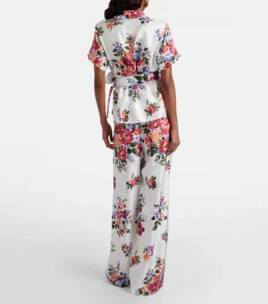 Dolce & Gabbana Floral silk wide-leg pants | Thumbnail 2