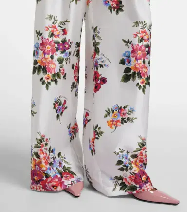 Dolce & Gabbana Floral silk wide-leg pants | Thumbnail 5