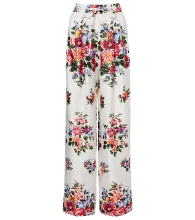 Dolce & Gabbana Floral silk wide-leg pants | Thumbnail 1