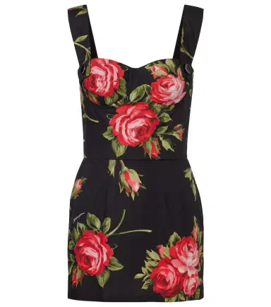 Dolce & Gabbana Floral cotton minidress | Thumbnail 1 Dolce & Gabbana Floral cotton minidress | Thumbnail 1