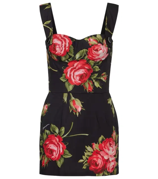 Floral cotton minidress