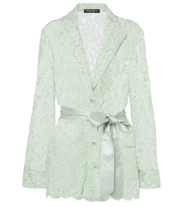 Dolce & Gabbana Belted lace blazer