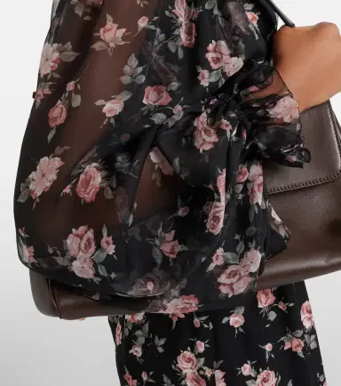 Dolce & Gabbana Floral silk-blend charmeuse midi dress | Thumbnail 3