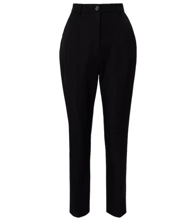 Virgin wool tapered pants