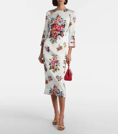 Dolce & Gabbana Floral midi dress | Thumbnail 2 Dolce & Gabbana Floral midi dress | Thumbnail 2