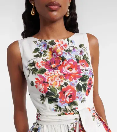 Dolce & Gabbana Floral cotton midi dress | Thumbnail 2 Dolce & Gabbana Floral cotton midi dress | Thumbnail 2