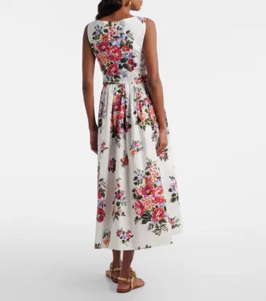 Dolce & Gabbana Floral cotton midi dress | Thumbnail 4 Dolce & Gabbana Floral cotton midi dress | Thumbnail 4
