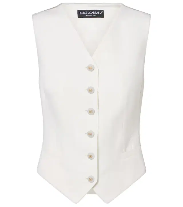 Dolce & Gabbana Wool and silk-blend vest