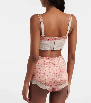 Dolce & Gabbana Floral silk and cotton-blend briefs | Thumbnail 2 Dolce & Gabbana Floral silk and cotton-blend briefs | Thumbnail 2
