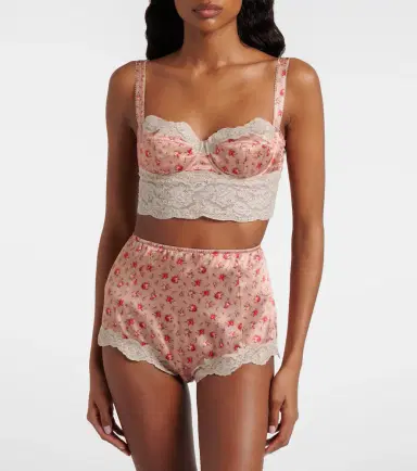 Dolce & Gabbana Floral silk and cotton-blend briefs | Thumbnail 4 Dolce & Gabbana Floral silk and cotton-blend briefs | Thumbnail 4