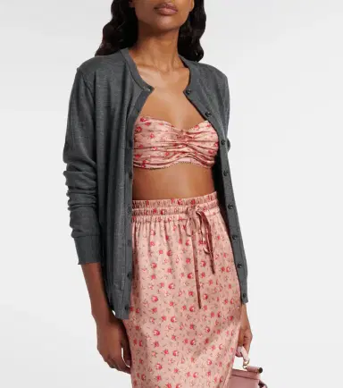 Dolce & Gabbana Floral draped silk satin bra | Thumbnail 3 Dolce & Gabbana Floral draped silk satin bra | Thumbnail 3