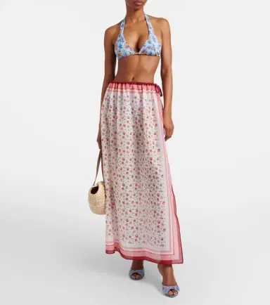 Dolce & Gabbana Floral cotton beach cover-up | Thumbnail 4
