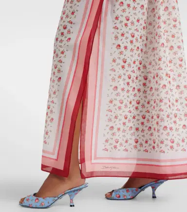 Dolce & Gabbana Floral cotton beach cover-up | Thumbnail 6