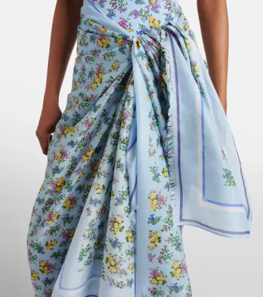 Dolce & Gabbana Floral cotton beach cover-up | Thumbnail 3