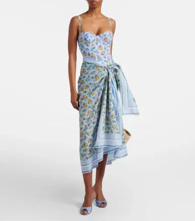 Dolce & Gabbana Floral cotton beach cover-up | Thumbnail 4
