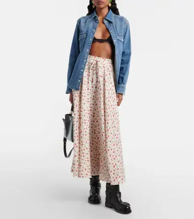 Dolce & Gabbana Floral silk-blend midi skirt | Thumbnail 2 Dolce & Gabbana Floral silk-blend midi skirt | Thumbnail 2