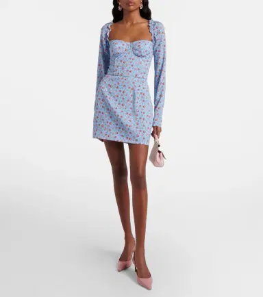 Dolce & Gabbana Floral silk-blend minidress | Thumbnail 2 Dolce & Gabbana Floral silk-blend minidress | Thumbnail 2