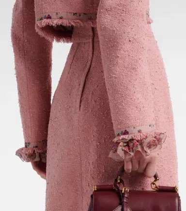Dolce & Gabbana Floral cropped cotton-blend tweed jacket | Thumbnail 4 Dolce & Gabbana Floral cropped cotton-blend tweed jacket | Thumbnail 4
