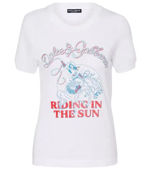 Dolce & Gabbana Printed cotton jersey T-shirt