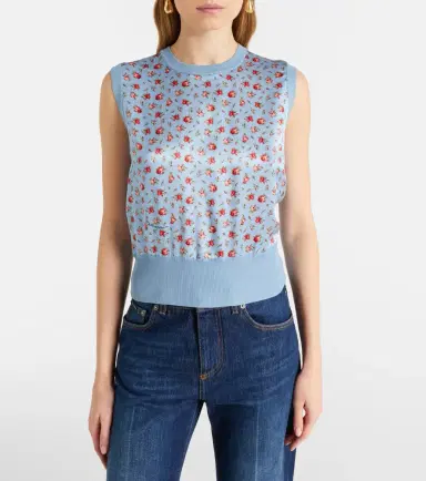 Dolce & Gabbana Floral silk sweater vest | Thumbnail 3 Dolce & Gabbana Floral silk sweater vest | Thumbnail 3