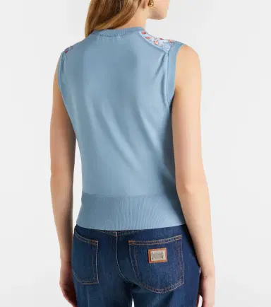 Dolce & Gabbana Floral silk sweater vest | Thumbnail 5 Dolce & Gabbana Floral silk sweater vest | Thumbnail 5