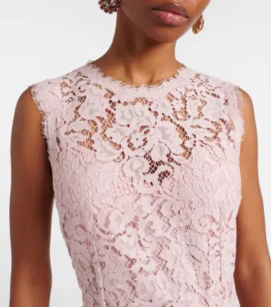Dolce & Gabbana Cotton-blend lace cocktail dress | Thumbnail 5