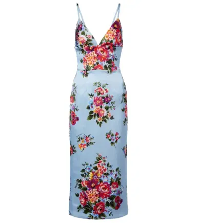 Dolce & Gabbana Floral satin midi dress | Thumbnail 1