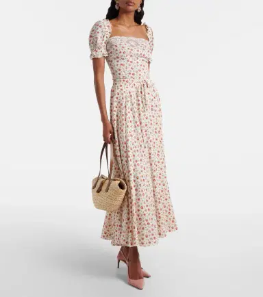 Dolce & Gabbana Floral silk and cotton-blend charmeuse top | Thumbnail 2