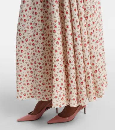 Dolce & Gabbana Floral silk and cotton-blend charmeuse top | Thumbnail 4