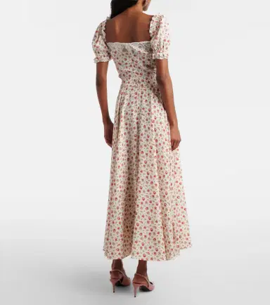 Dolce & Gabbana Floral silk and cotton-blend charmeuse top | Thumbnail 5