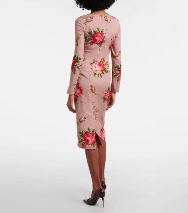 Dolce & Gabbana Floral silk-blend cocktail dress | Thumbnail 3 Dolce & Gabbana Floral silk-blend cocktail dress | Thumbnail 3