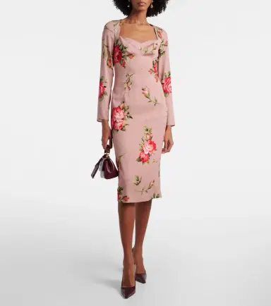 Dolce & Gabbana Floral silk-blend cocktail dress | Thumbnail 5 Dolce & Gabbana Floral silk-blend cocktail dress | Thumbnail 5
