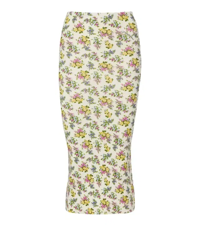 Floral pencil skirt