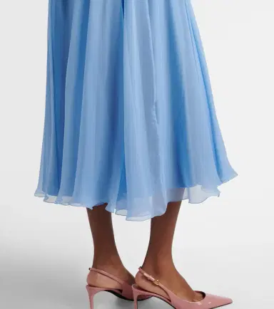 Dolce & Gabbana Silk chiffon midi skirt | Thumbnail 3