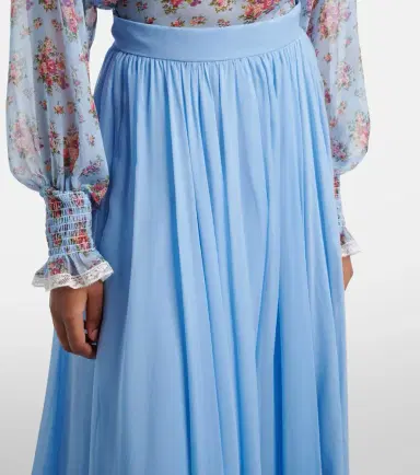 Dolce & Gabbana Silk chiffon midi skirt | Thumbnail 5