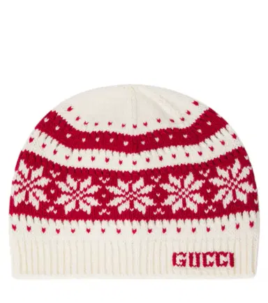 Gucci Kids Logo wool jacquard beanie | Thumbnail 1