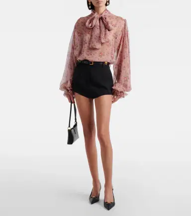 Dolce & Gabbana Floral tie-neck silk blouse | Thumbnail 5 Dolce & Gabbana Floral tie-neck silk blouse | Thumbnail 5