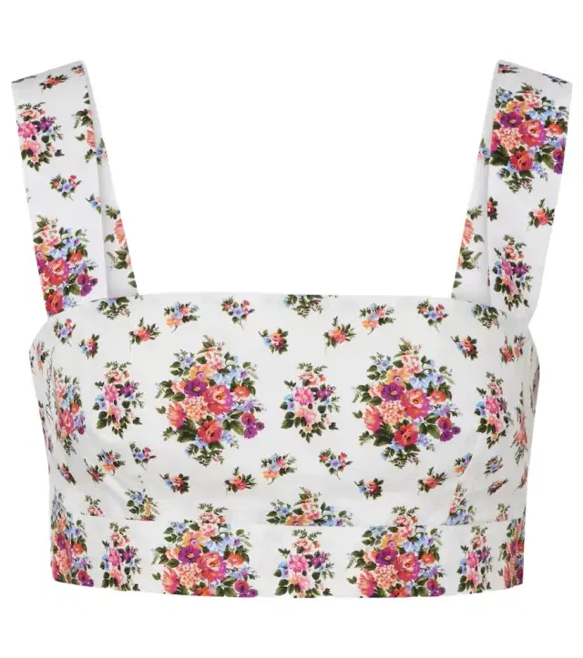 Dolce & Gabbana Floral cotton crop top