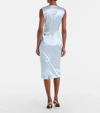 Dolce & Gabbana Satin midi dress | Thumbnail 3 Dolce & Gabbana Satin midi dress | Thumbnail 3